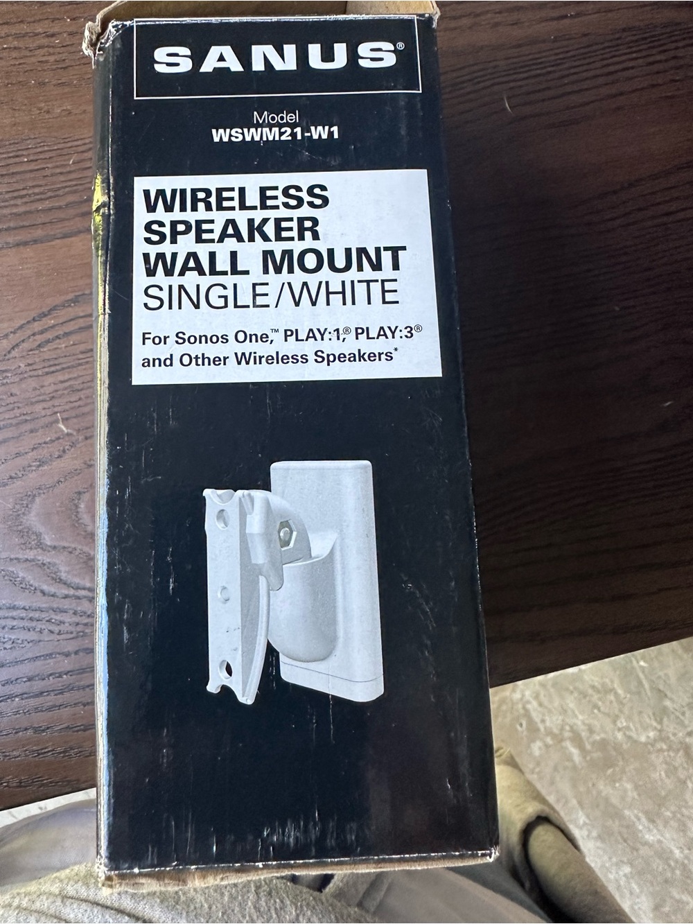Sanus WSWM21-W1 Wireless Speaker Wall Mount White New In Box